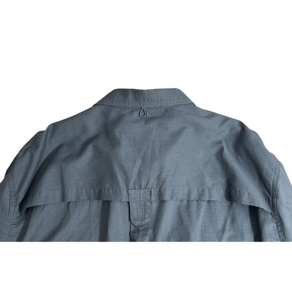 Northwest Territory Mens Long Sleeve Button Up Shirt Size 4XL Navy Pockets - Picture 3 of 9